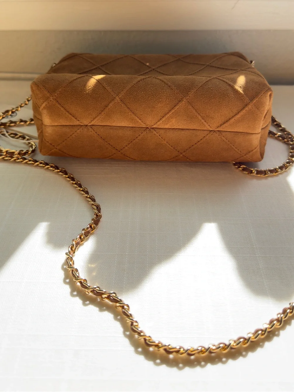 NWT 🍁 Tory Burch Fleming Soft Suede Crossbody Bag
